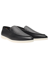 Antoine - Textured Leather Loafers
