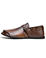 Zachary - Leather Buckle Loafers