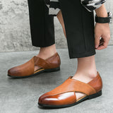 Simon - Vintage Look Leather Loafers