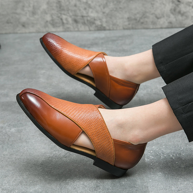 Simon - Vintage Look Leather Loafers