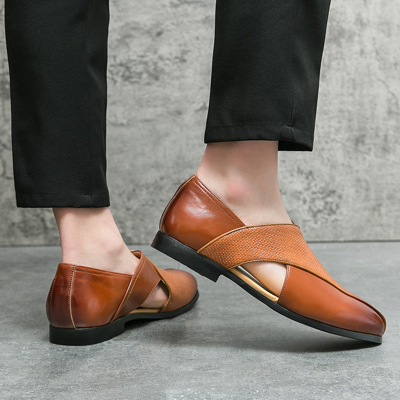 Simon - Vintage Look Leather Loafers
