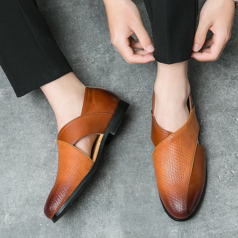 Simon - Vintage Look Leather Loafers