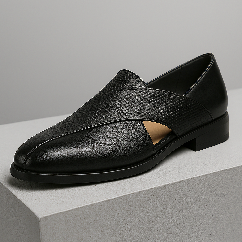 Simon - Vintage Look Leather Loafers