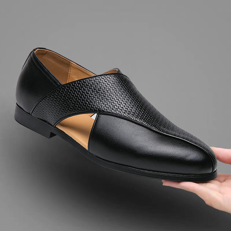 Simon - Vintage Look Leather Loafers