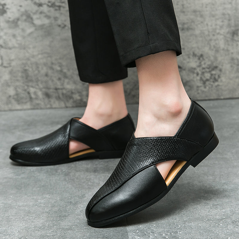 Simon - Vintage Look Leather Loafers