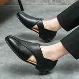 Simon - Vintage Look Leather Loafers