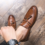 Julien - Leather Tassel Loafers