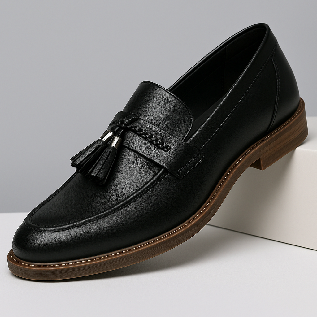 Julien - Leather Tassel Loafers