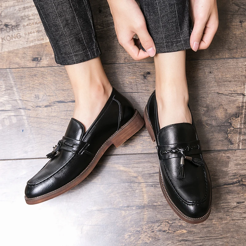 Julien - Leather Tassel Loafers