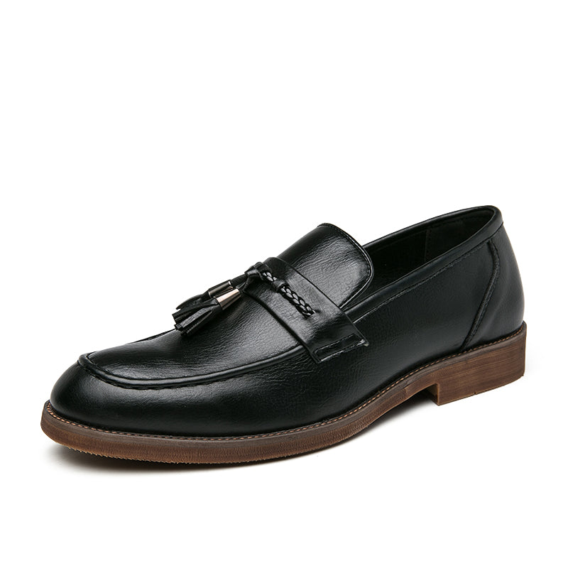 Julien - Leather Tassel Loafers