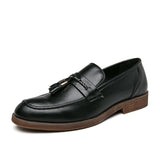 Julien - Leather Tassel Loafers