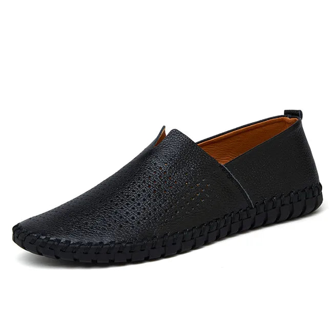 Hugo - Leather Slip-On Loafers