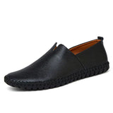 Hugo - Leather Slip-On Loafers