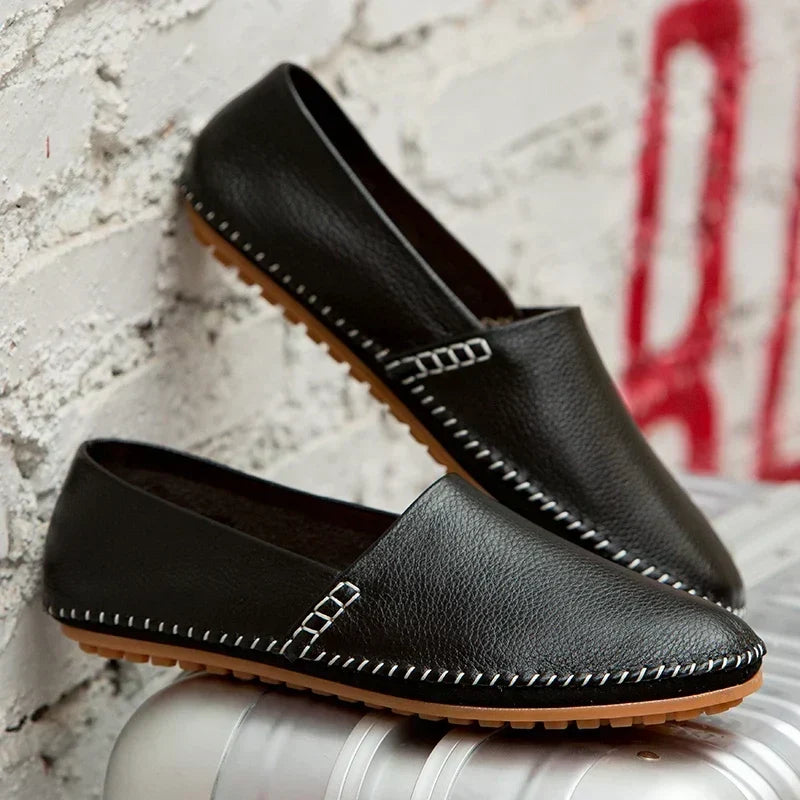 Arthur - Lightweight Leather Loafers