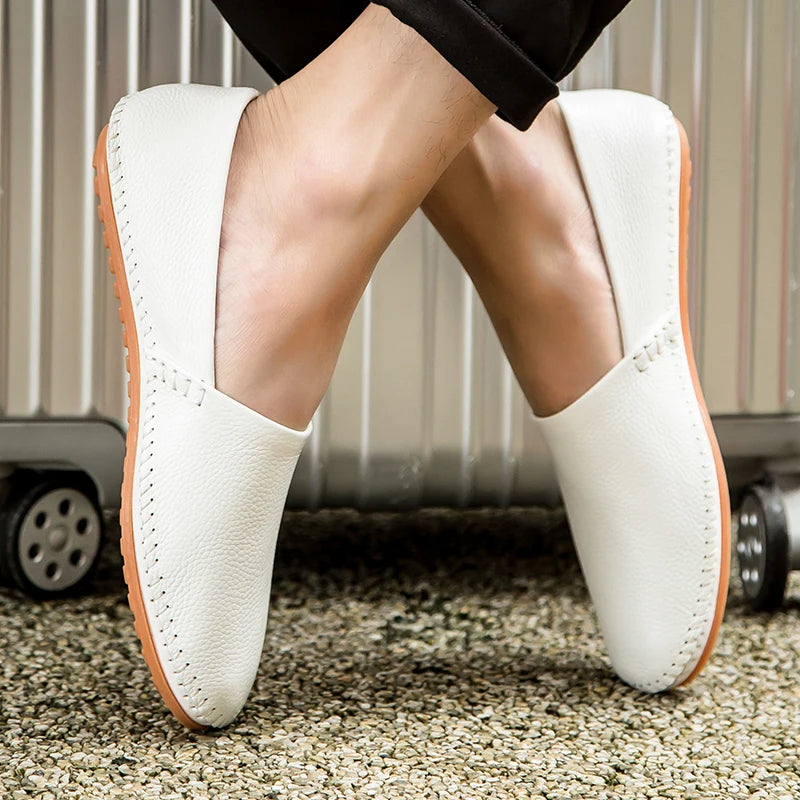 Arthur - Lightweight Leather Loafers