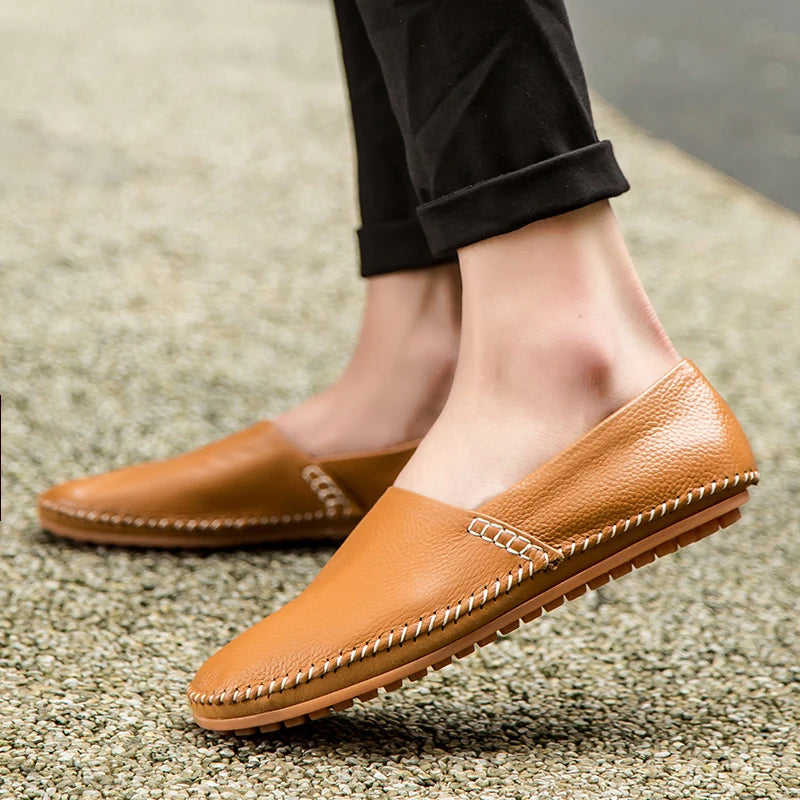 Arthur - Lightweight Leather Loafers