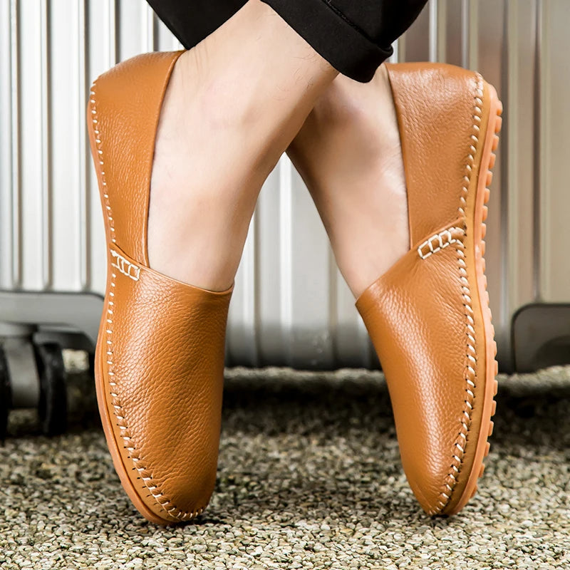 Arthur - Lightweight Leather Loafers