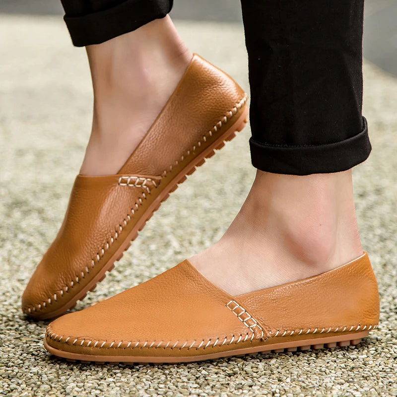 Arthur - Lightweight Leather Loafers