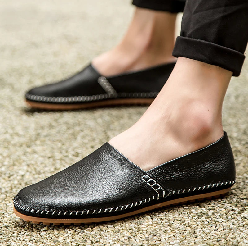 Arthur - Lightweight Leather Loafers