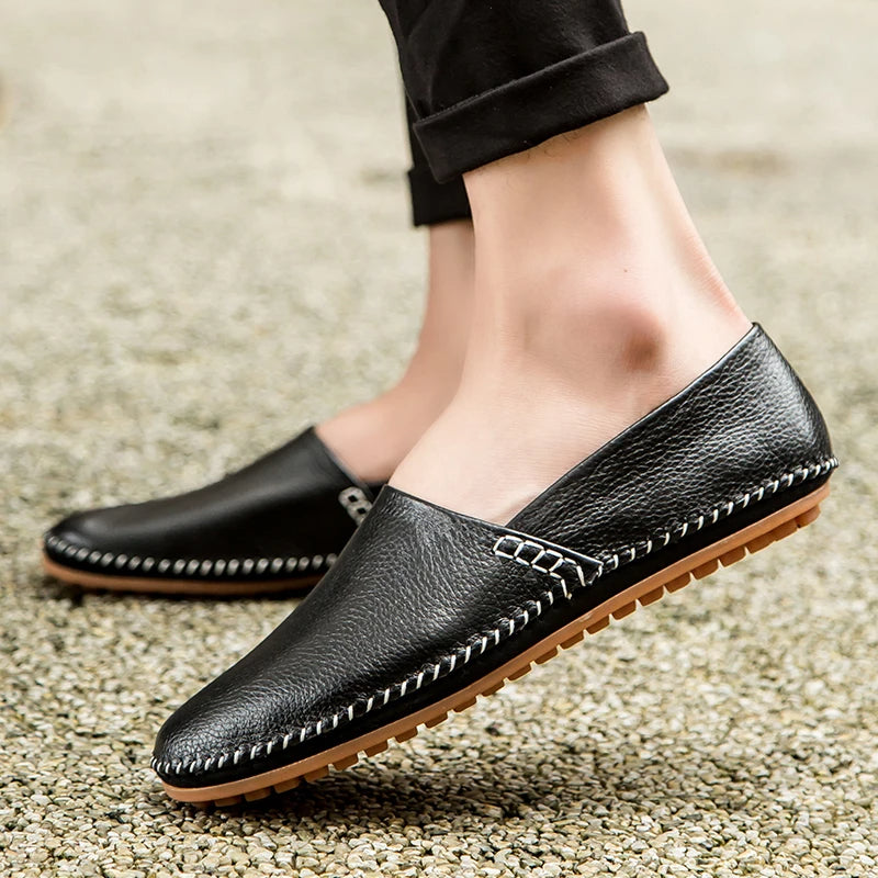 Arthur - Lightweight Leather Loafers