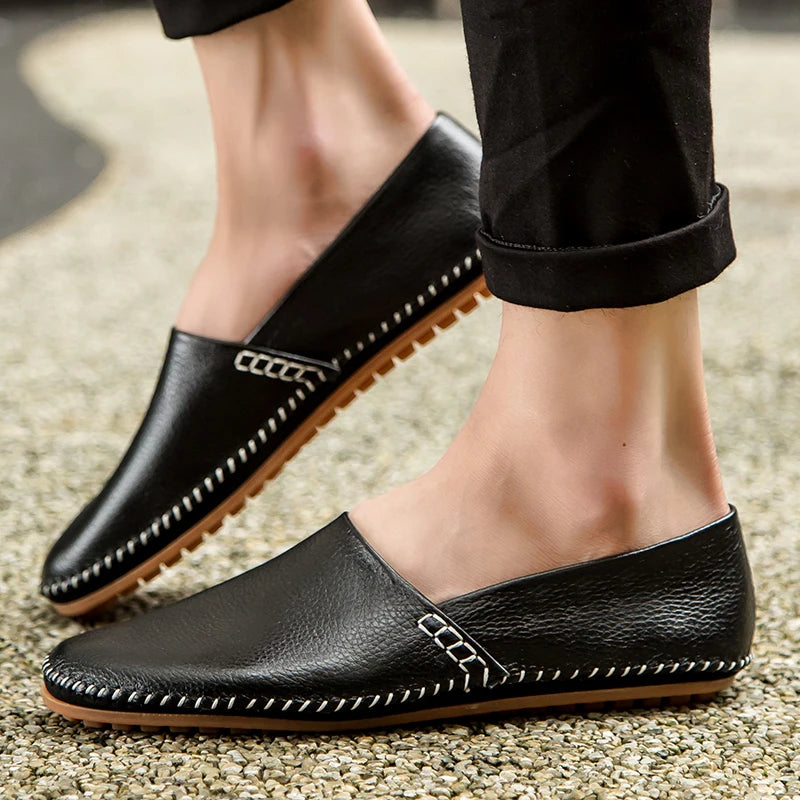 Arthur - Lightweight Leather Loafers