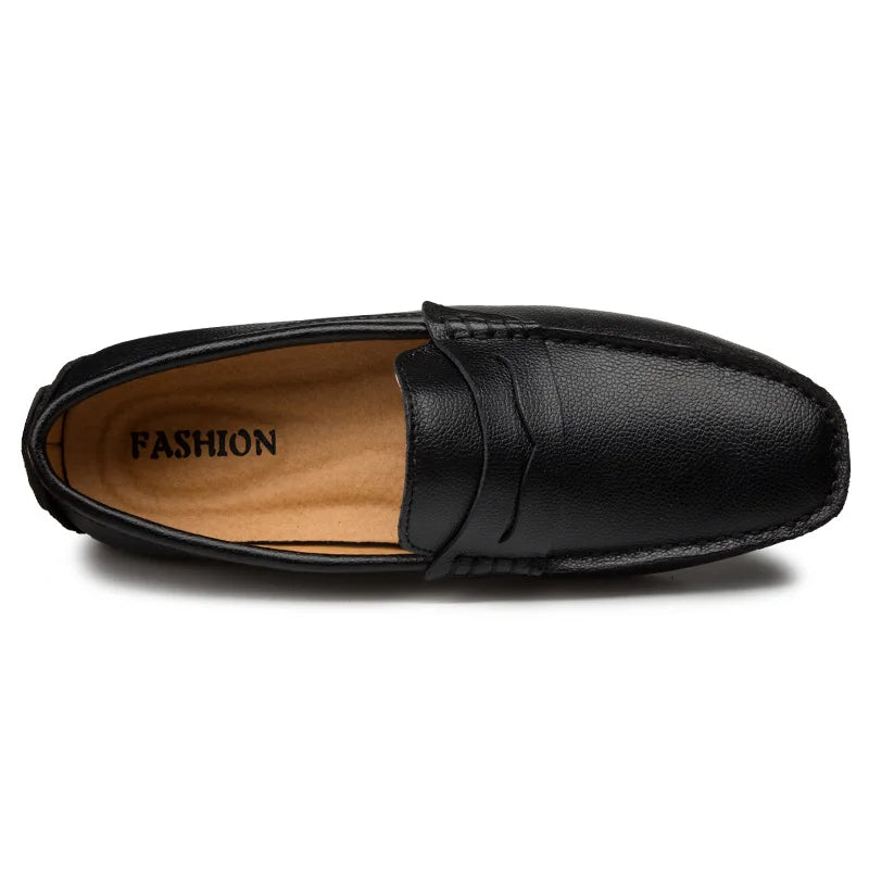 Victor - Relaxed Fit Leather Summer Loafers