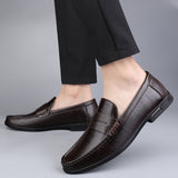 Denis - Premium Leather Penny Loafers