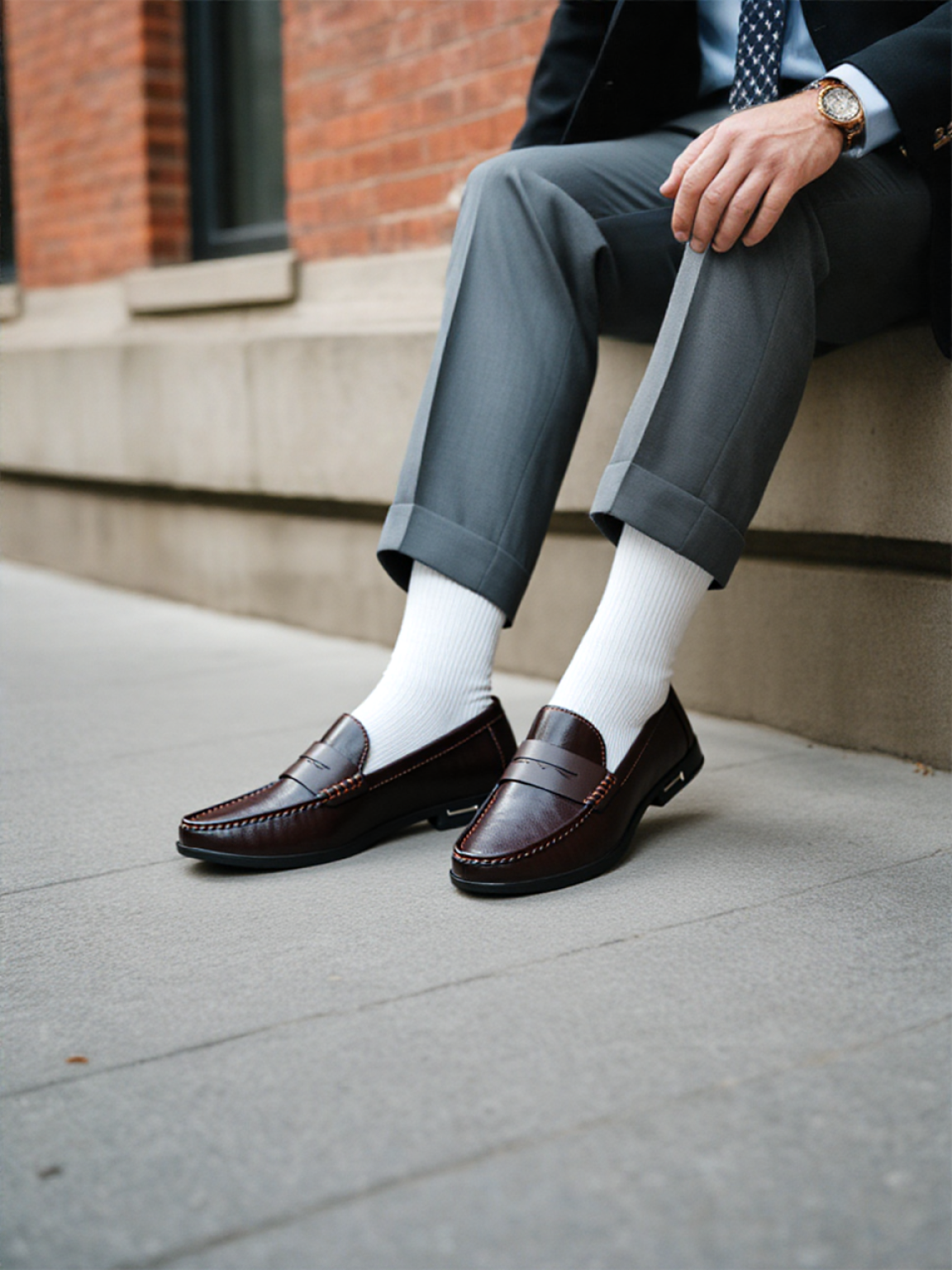 Denis - Premium Leather Penny Loafers