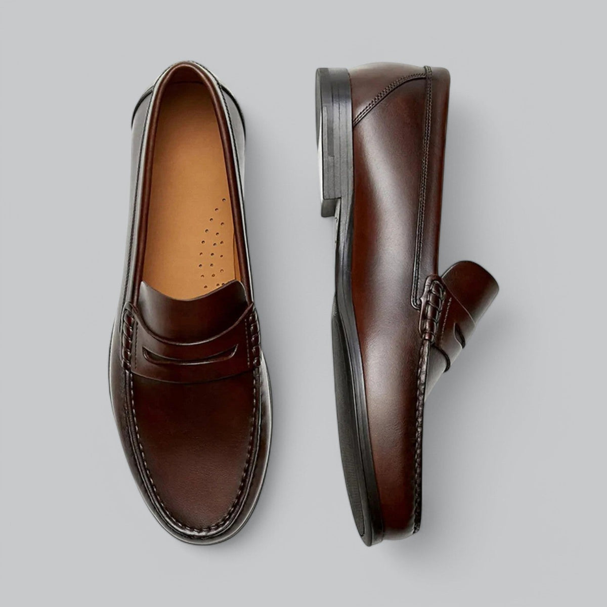 Gilles - Leather Penny Loafers