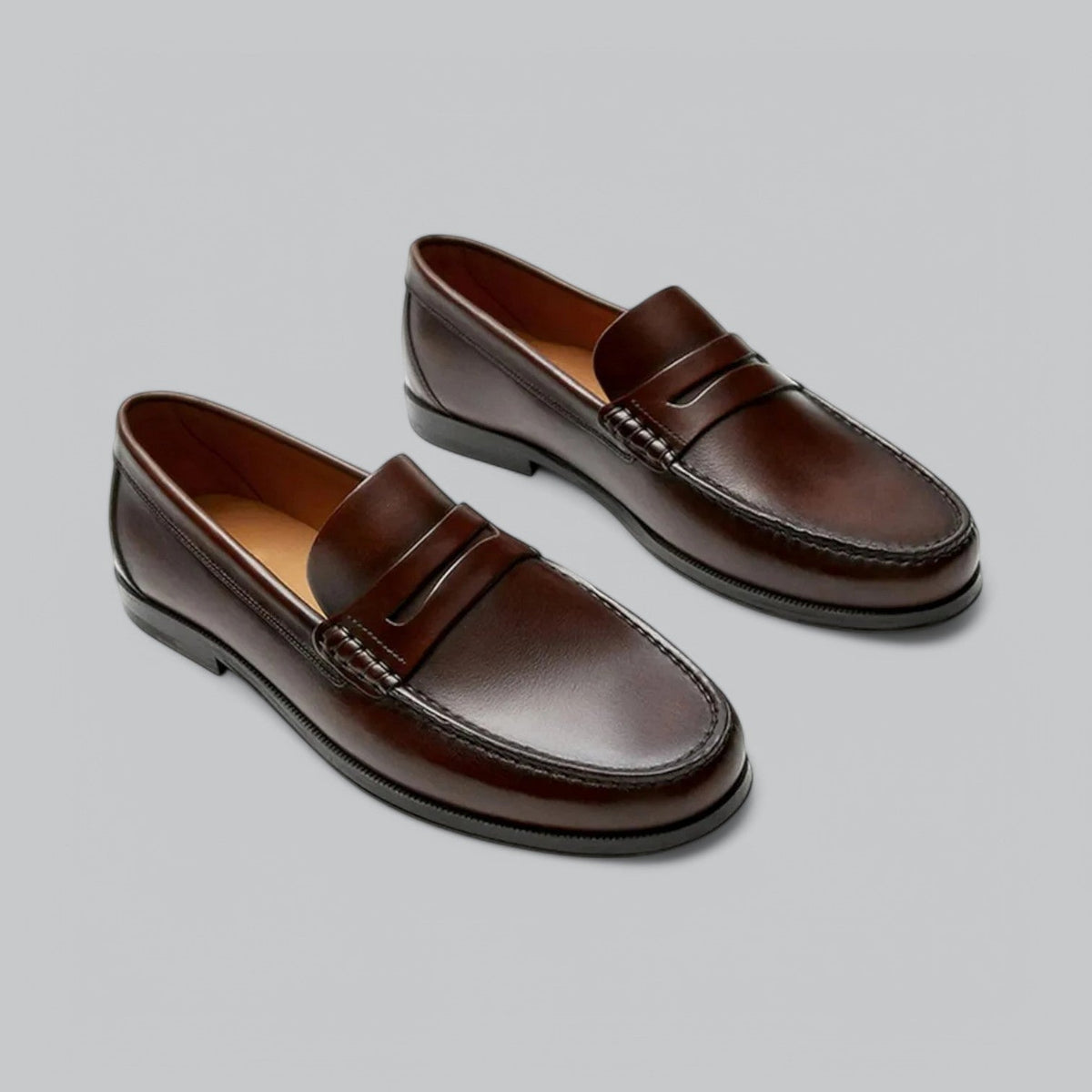 Gilles - Leather Penny Loafers