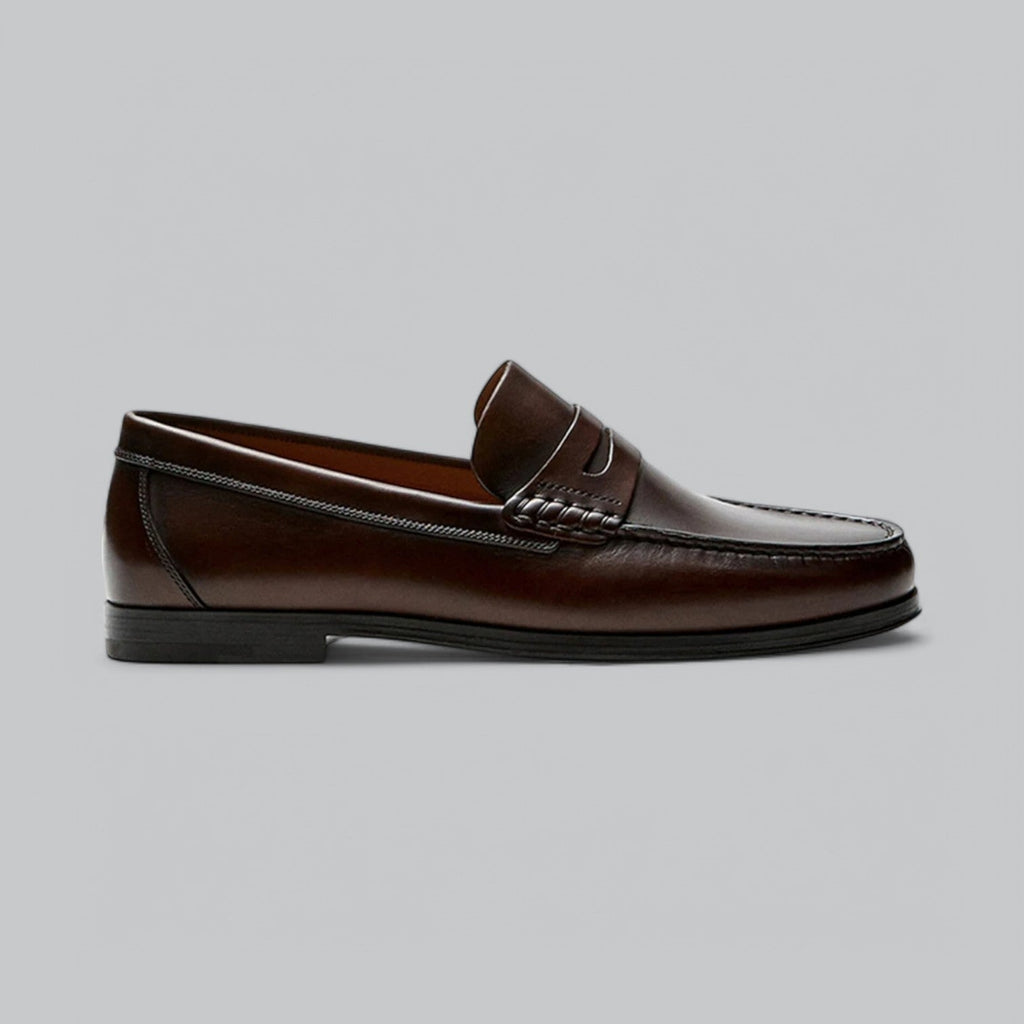 Gilles - Leather Penny Loafers