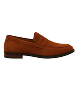Rene - Old Money Style Suede Penny Loafers