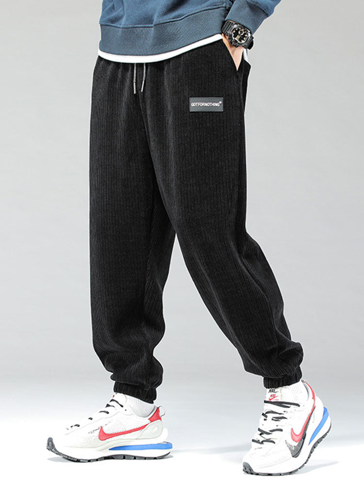 Xavier - Corduroy Drawstring Trousers