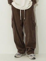 Louis - Loose Fit Corduroy Cargo Trousers