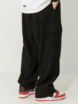 Louis - Loose Fit Corduroy Cargo Trousers