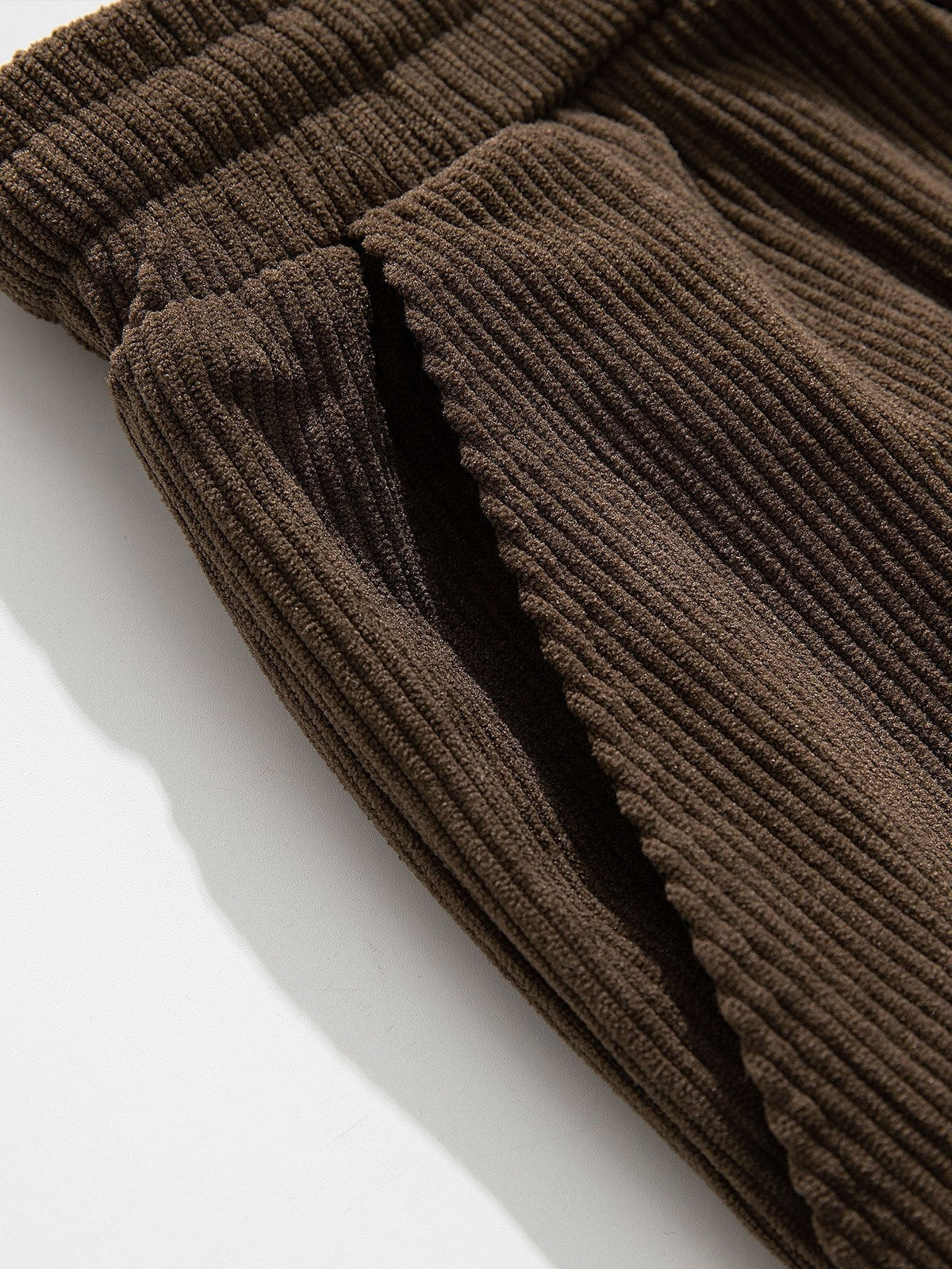 Louis - Loose Fit Corduroy Cargo Trousers
