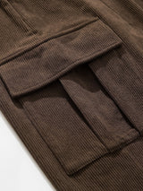 Louis - Loose Fit Corduroy Cargo Trousers