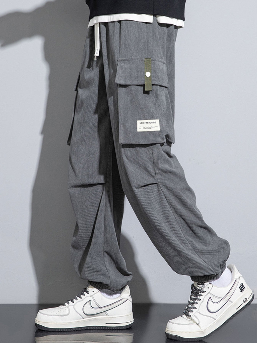 Simon - Corduroy Cargo Joggers