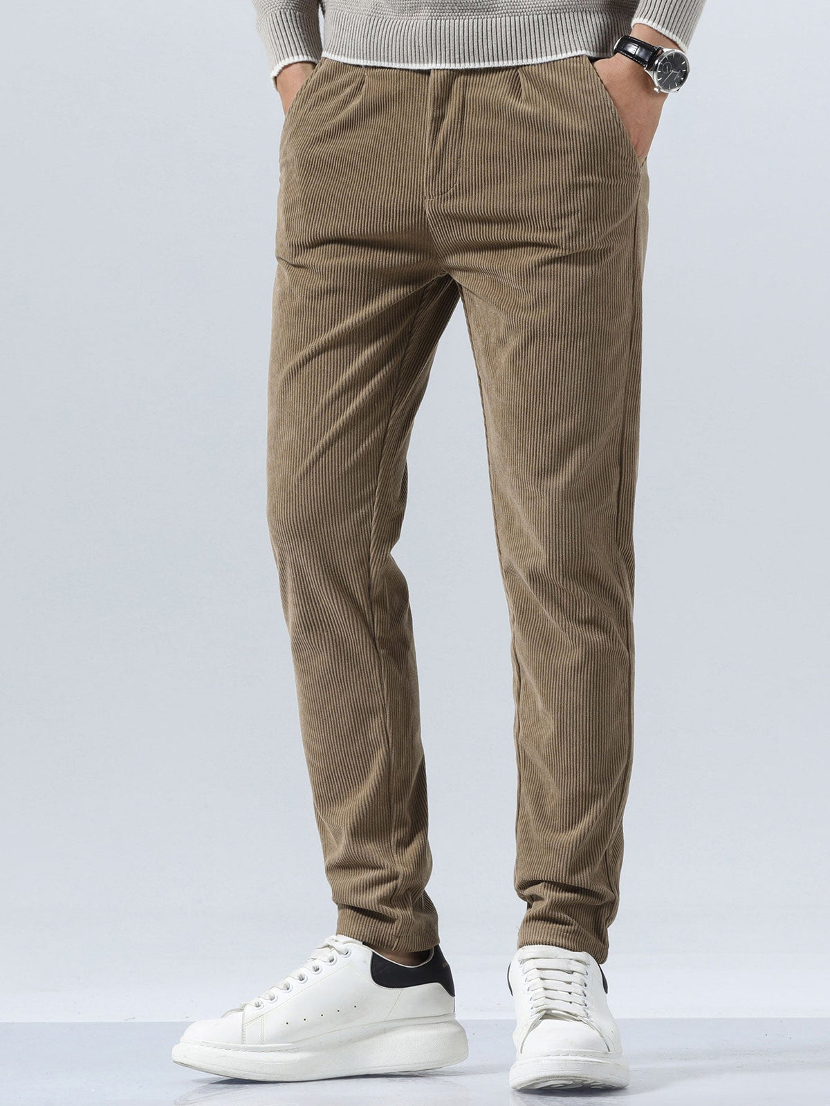 Maxime - Slim Fit Corduroy Trousers