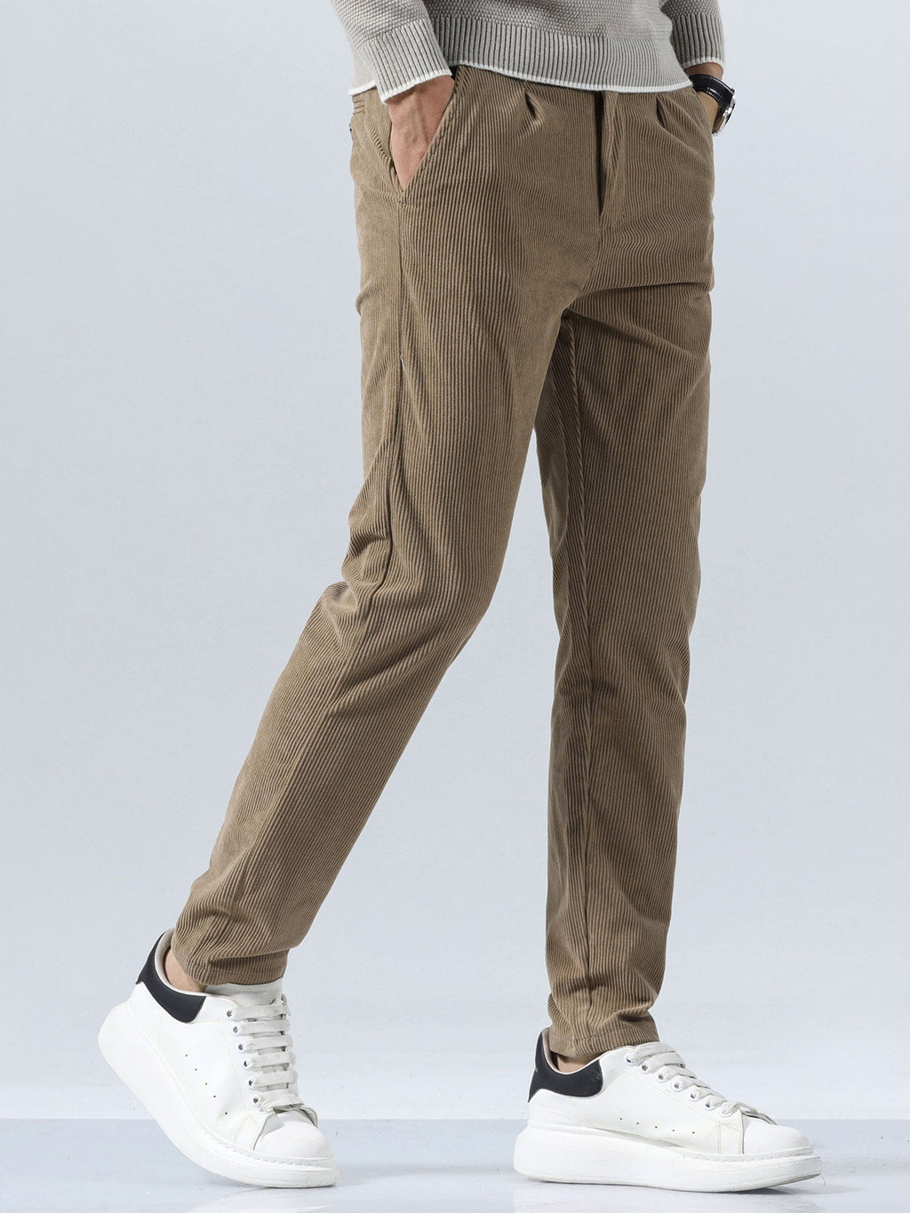 Maxime - Slim Fit Corduroy Trousers
