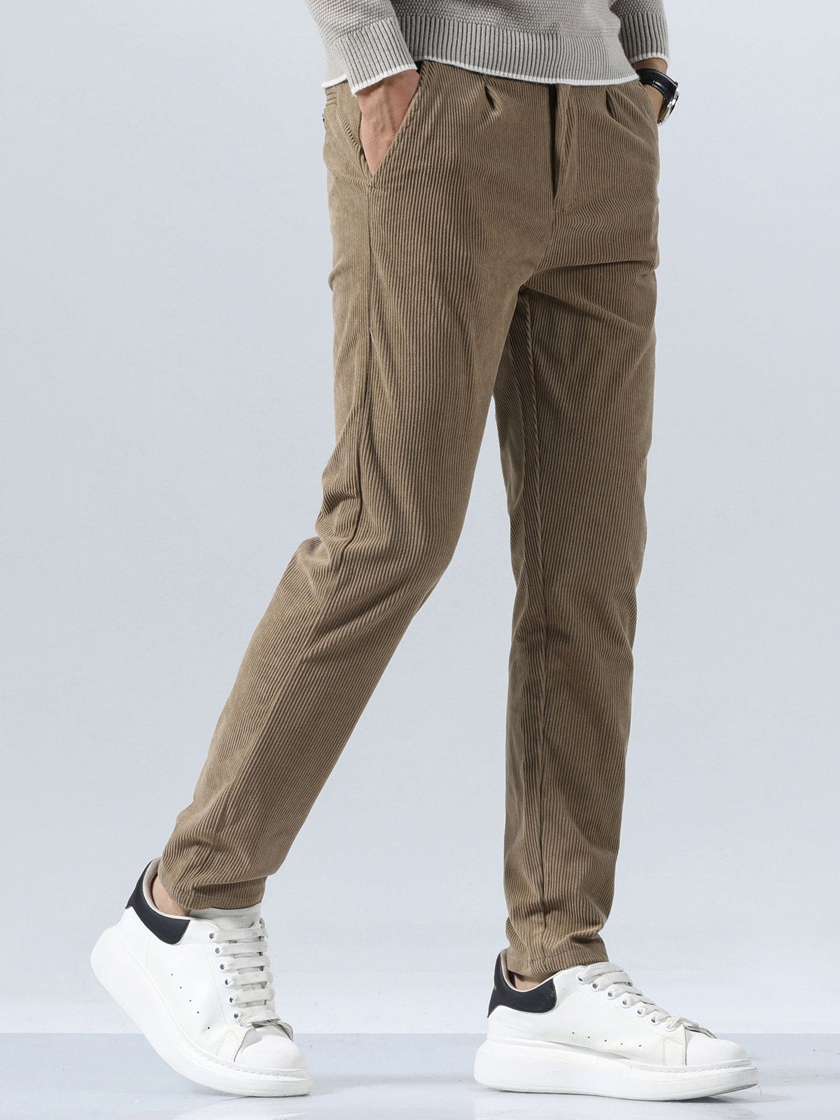 Maxime - Slim Fit Corduroy Trousers