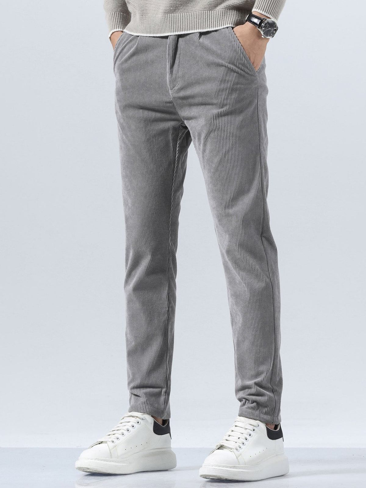 Maxime - Slim Fit Corduroy Trousers