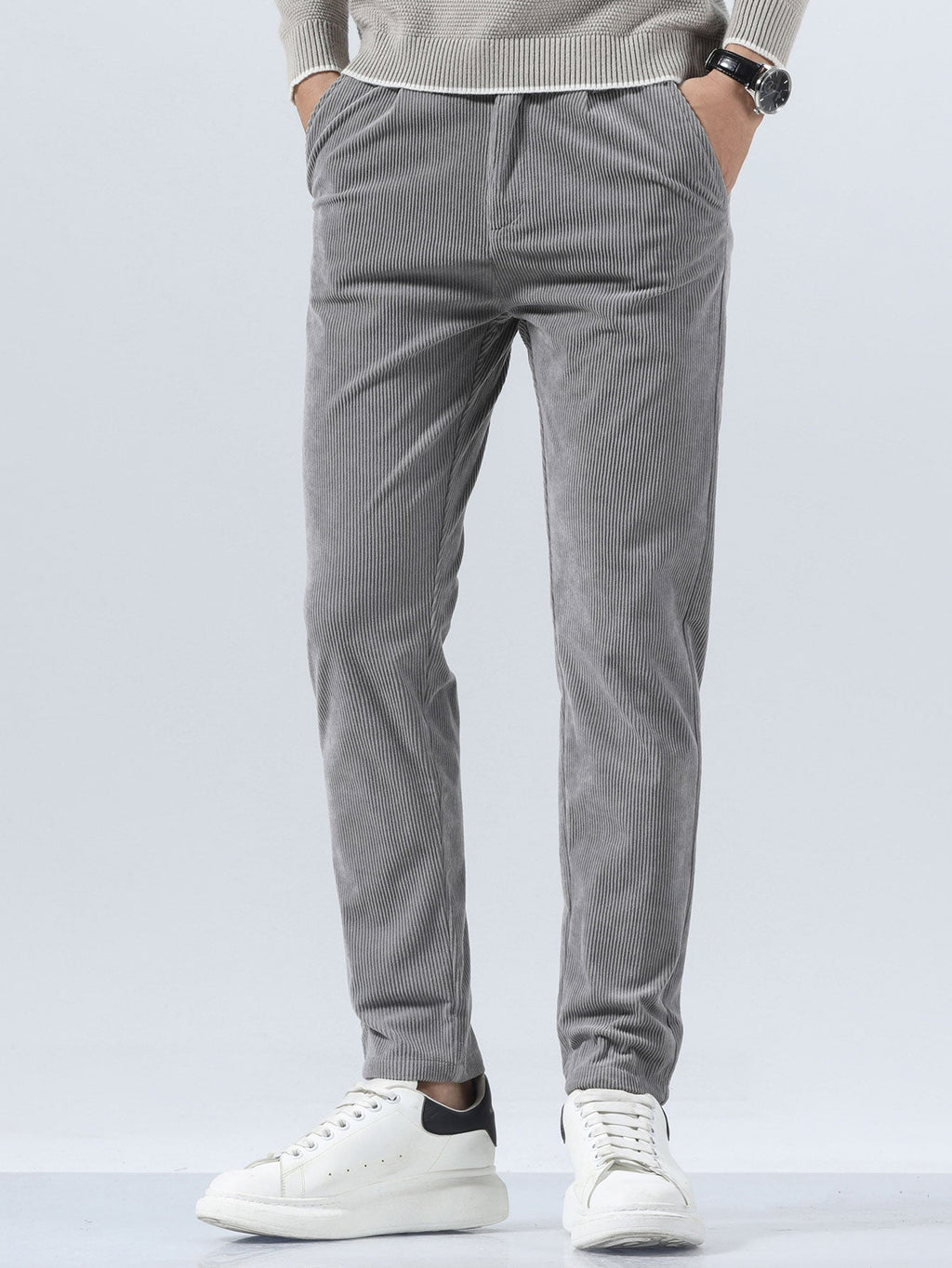 Maxime - Slim Fit Corduroy Trousers