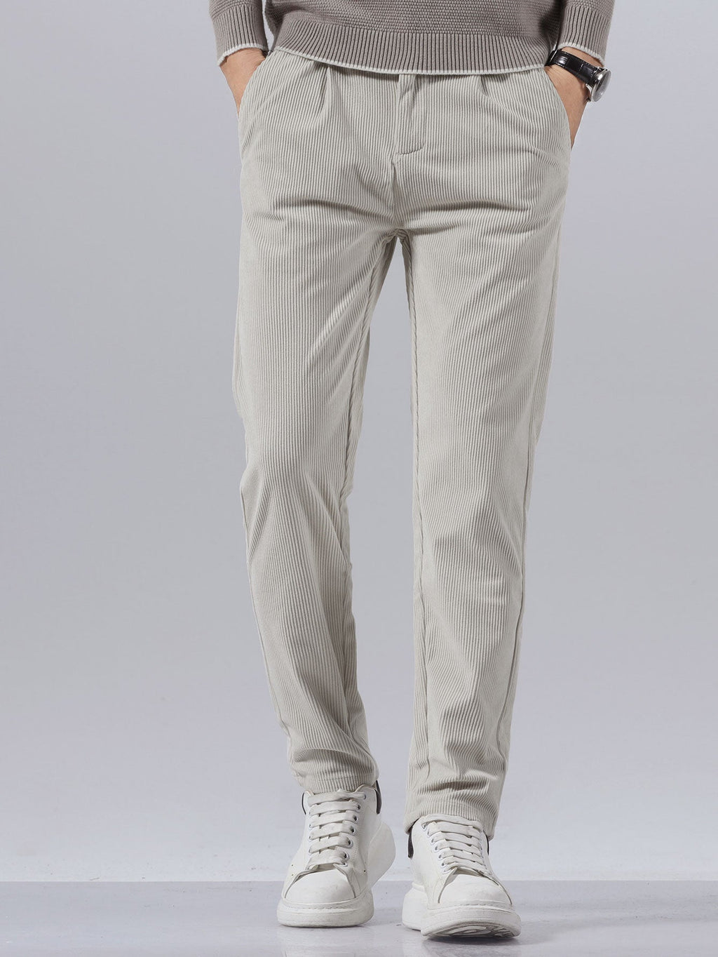 Maxime - Slim Fit Corduroy Trousers
