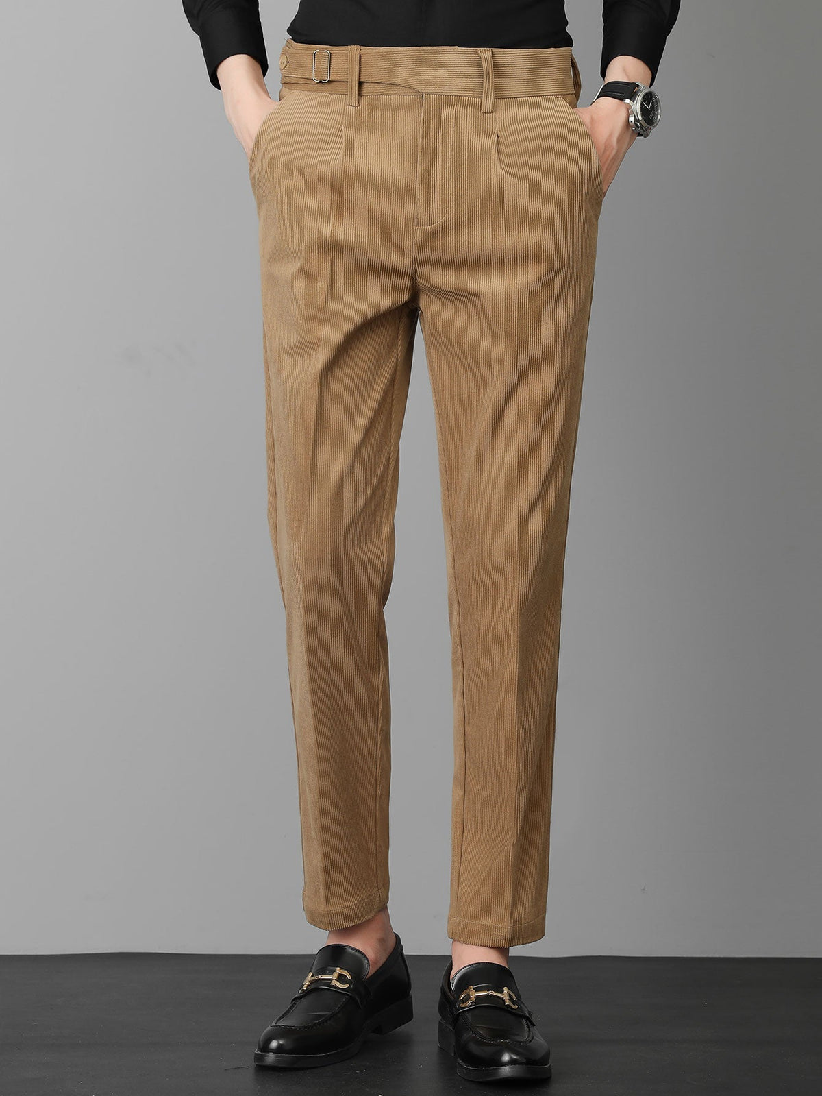 Nicolas - Slim Fit Corduroy Trousers