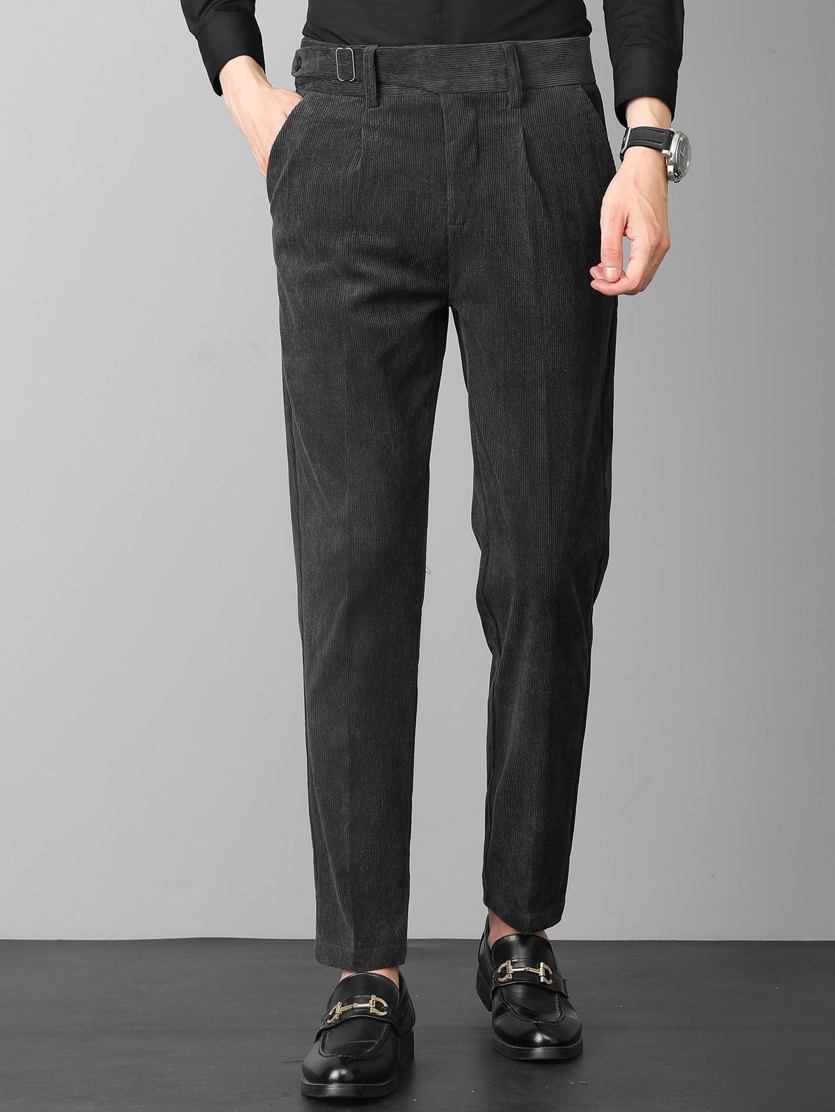 Nicolas - Slim Fit Corduroy Trousers