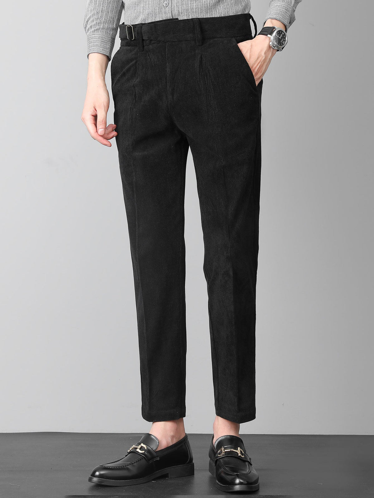 Nicolas - Slim Fit Corduroy Trousers