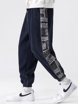 Jerome - Paisley Print Corduroy Trousers