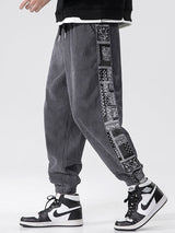 Jerome - Paisley Print Corduroy Trousers