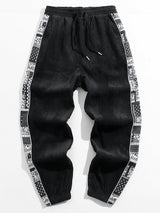 Jerome - Paisley Print Corduroy Trousers